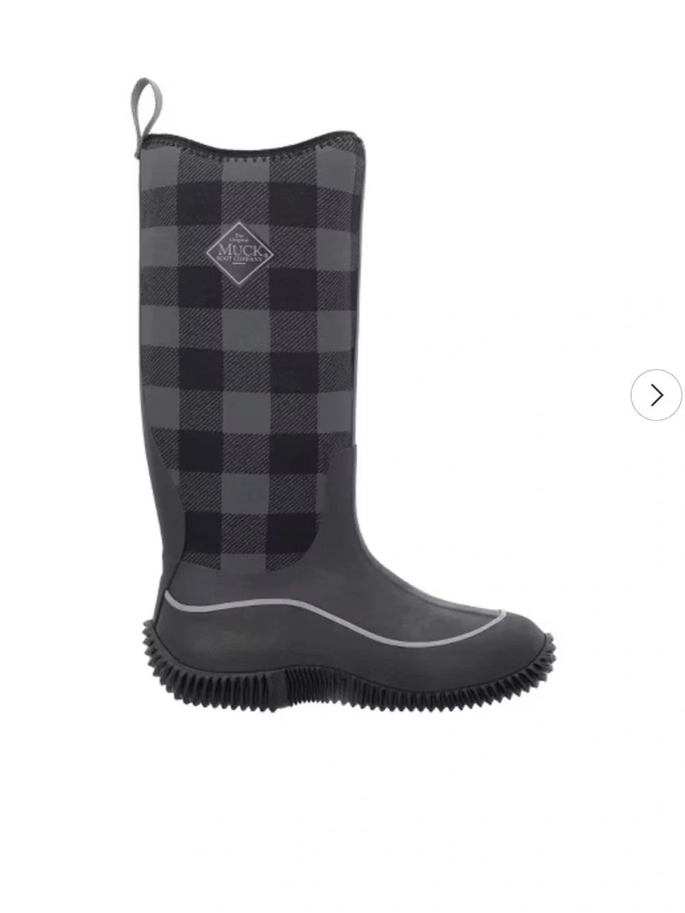Women's plaid muck boots rain
